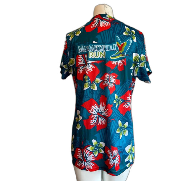 Margaritaville Run Floral Tropical Athletic Running Top Women’s Large L - Picture 3 of 7
